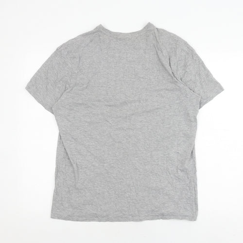 U.S. Polo Assn. Men's Grey Logo T-Shirt, Size L