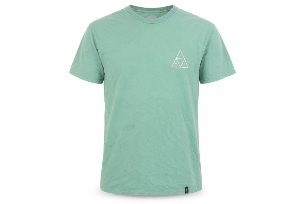 HUF Green Men's T-Shirt M, Graphic Print, Short Sleeve