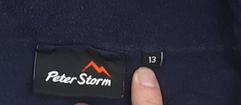 Peter Storm Boys Blue Fleece Jacket, Regular Fit 13 Years