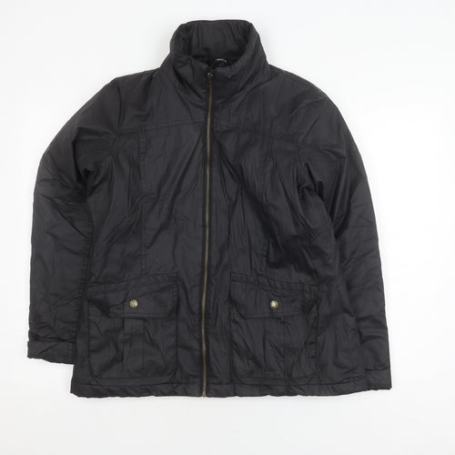 Next Women's Black Puffer Jacket Size 14 Casual