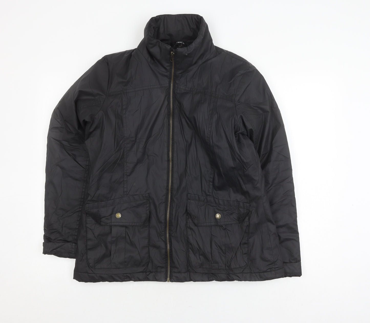 Next Women's Black Puffer Jacket Size 14 Casual