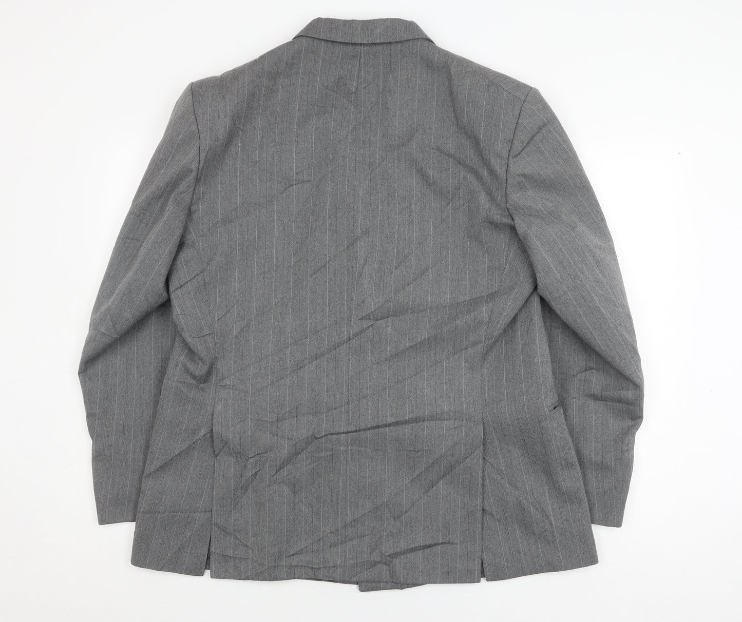 Chatsworth Men's Grey Double-Breasted Blazer, Size 44