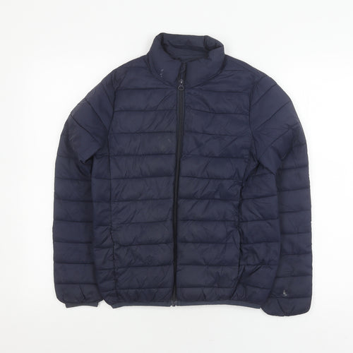 Dunnes Stores Boys Blue Puffer Jacket 10-11 Years Thermal