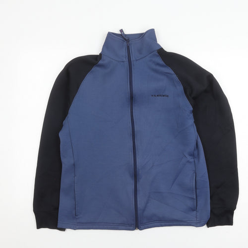 U.S. Athletic Men's Blue Full Zip Sports Jacket M