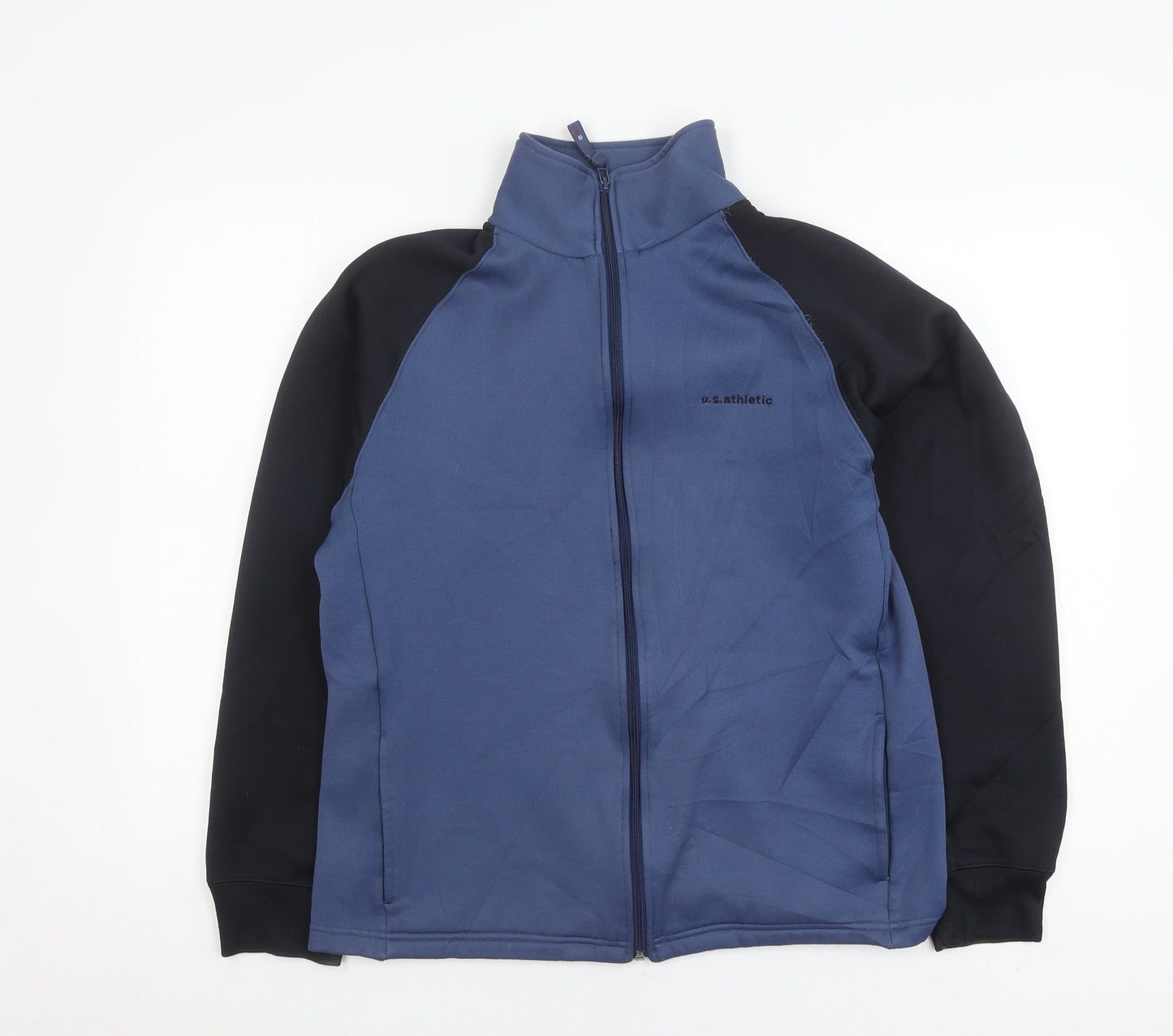 U.S. Athletic Men's Blue Full Zip Sports Jacket M