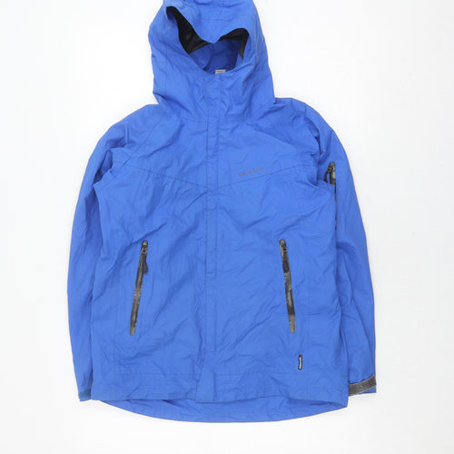 Quechua Boys Blue Anorak Jacket, Size 12, Hooded, Outdoor