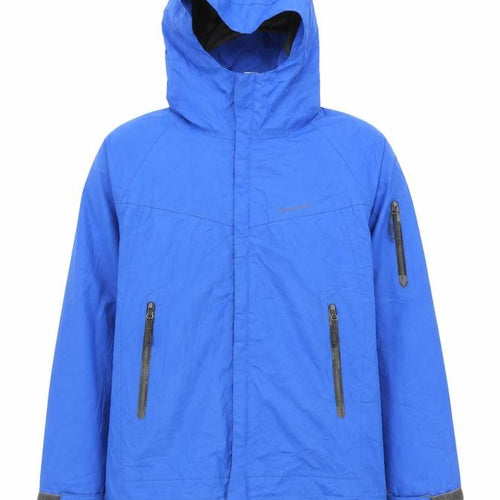 Quechua Boys Blue Anorak Jacket, Size 12, Hooded, Outdoor