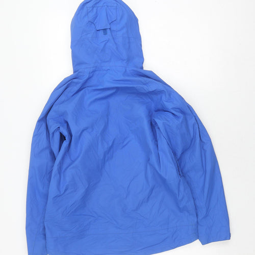 Quechua Boys Blue Anorak Jacket, Size 12, Hooded, Outdoor