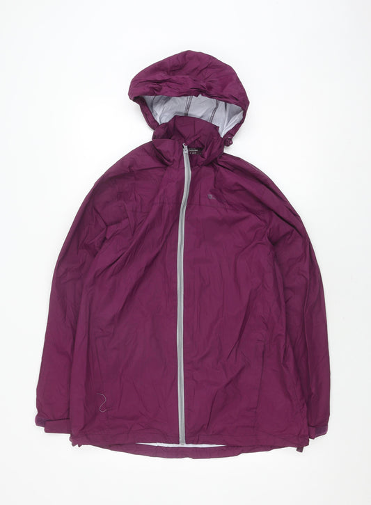 Mountain Warehouse Women's Purple Rain Coat Size 14