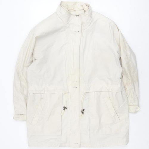 St Michael Women's Beige Parka Size 14 Petite Vintage