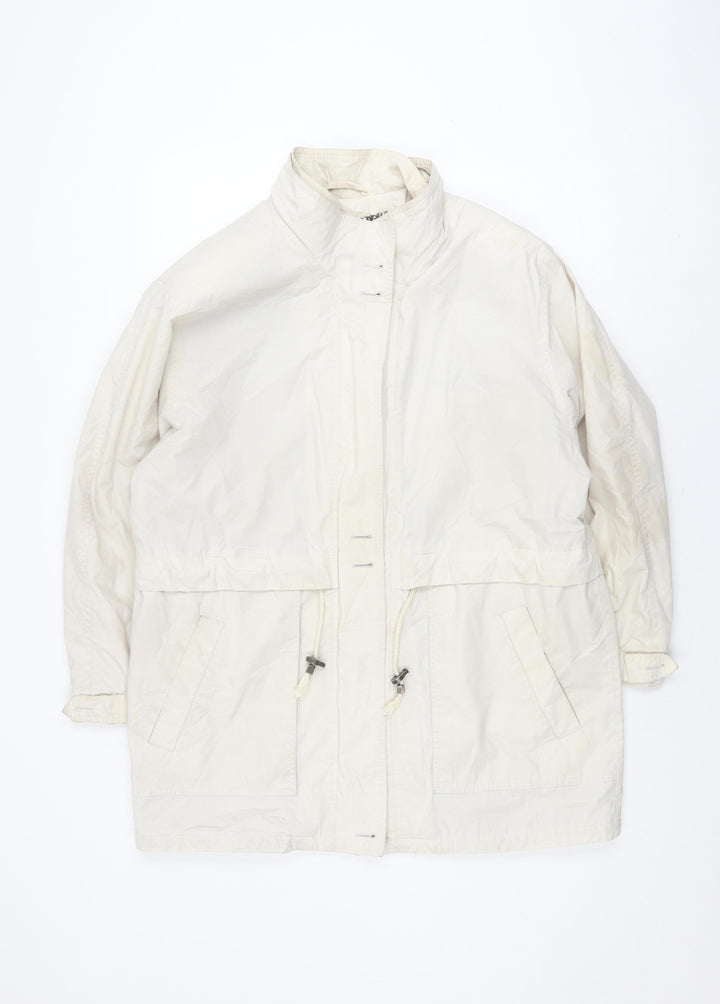 St Michael Women's Beige Parka Size 14 Petite Vintage