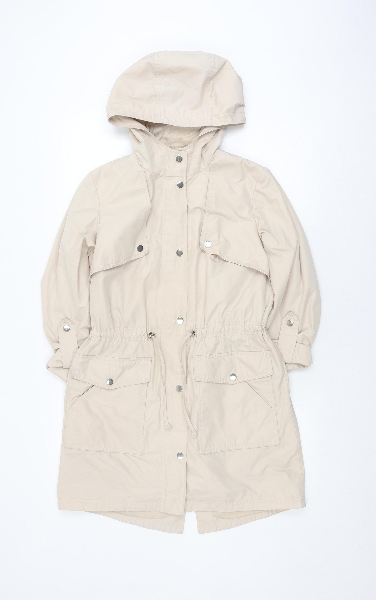 Marks and Spencer Women's Beige Parka Jacket Size 8