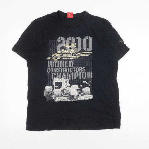 Puma Men's Black Sports T-Shirt, Size L, 2010 Graphic