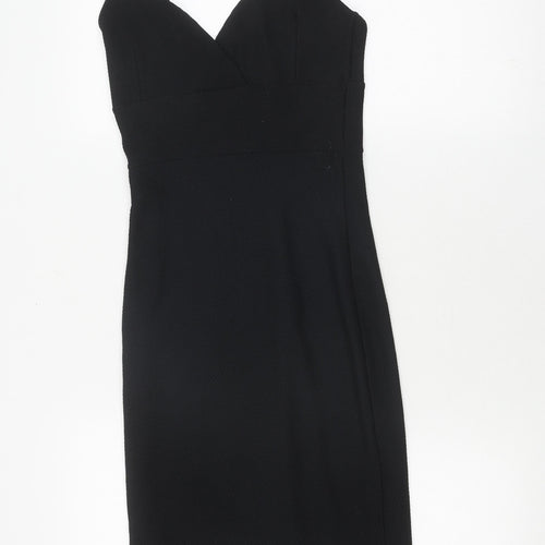 Miss Selfridge Women's Black Bodycon Dress Size 10