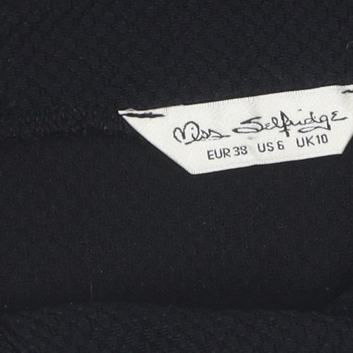 Miss Selfridge Women's Black Bodycon Dress Size 10