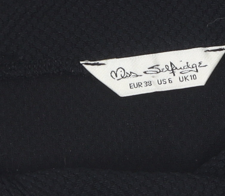 Miss Selfridge Women's Black Bodycon Dress Size 10