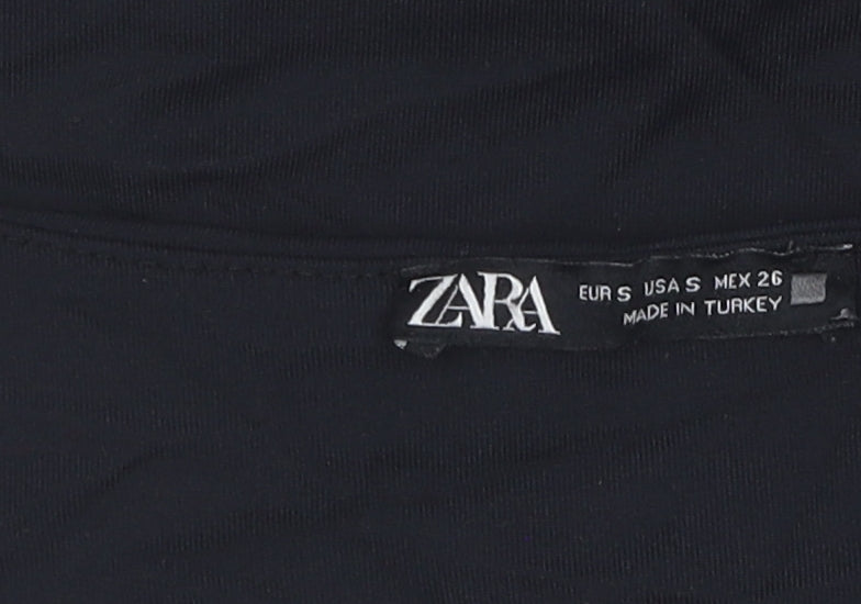 Zara Women's Black Sleeveless Tank Top Size S