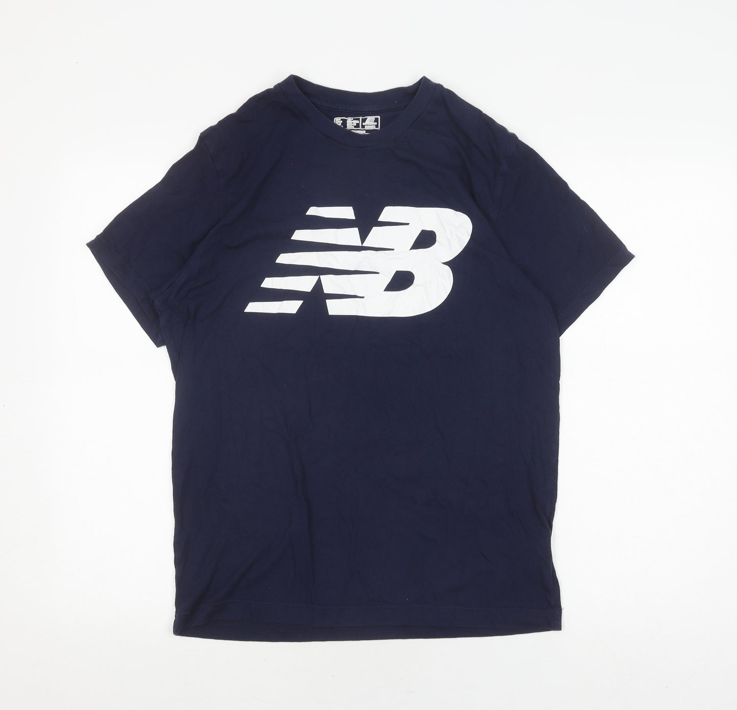 New Balance Men's Blue Medium Logo T-Shirt