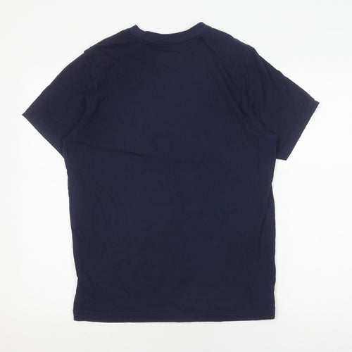 New Balance Men's Blue Medium Logo T-Shirt