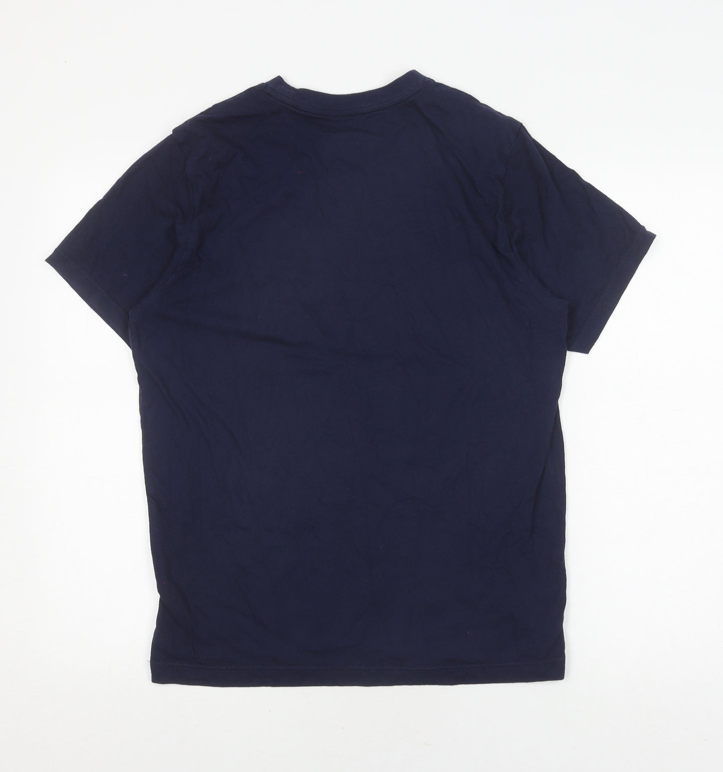 New Balance Men's Blue Medium Logo T-Shirt
