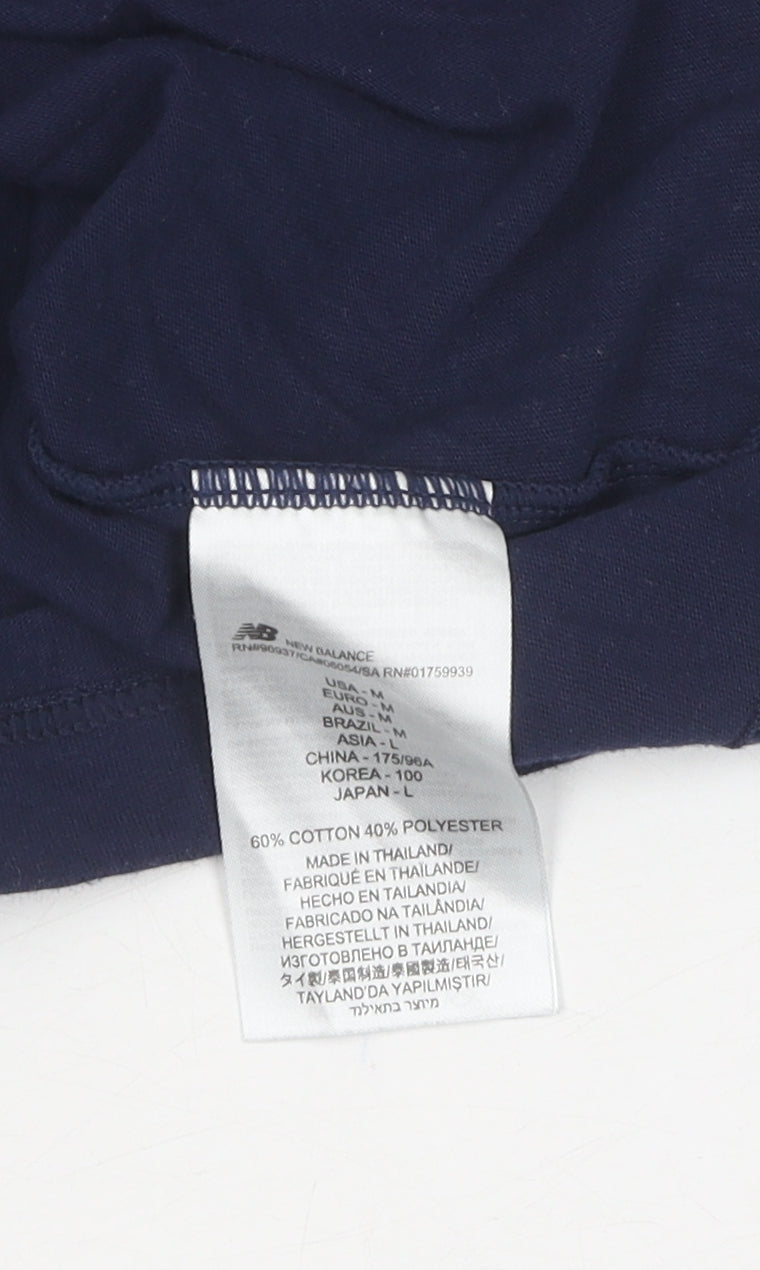 New Balance Men's Blue Medium Logo T-Shirt