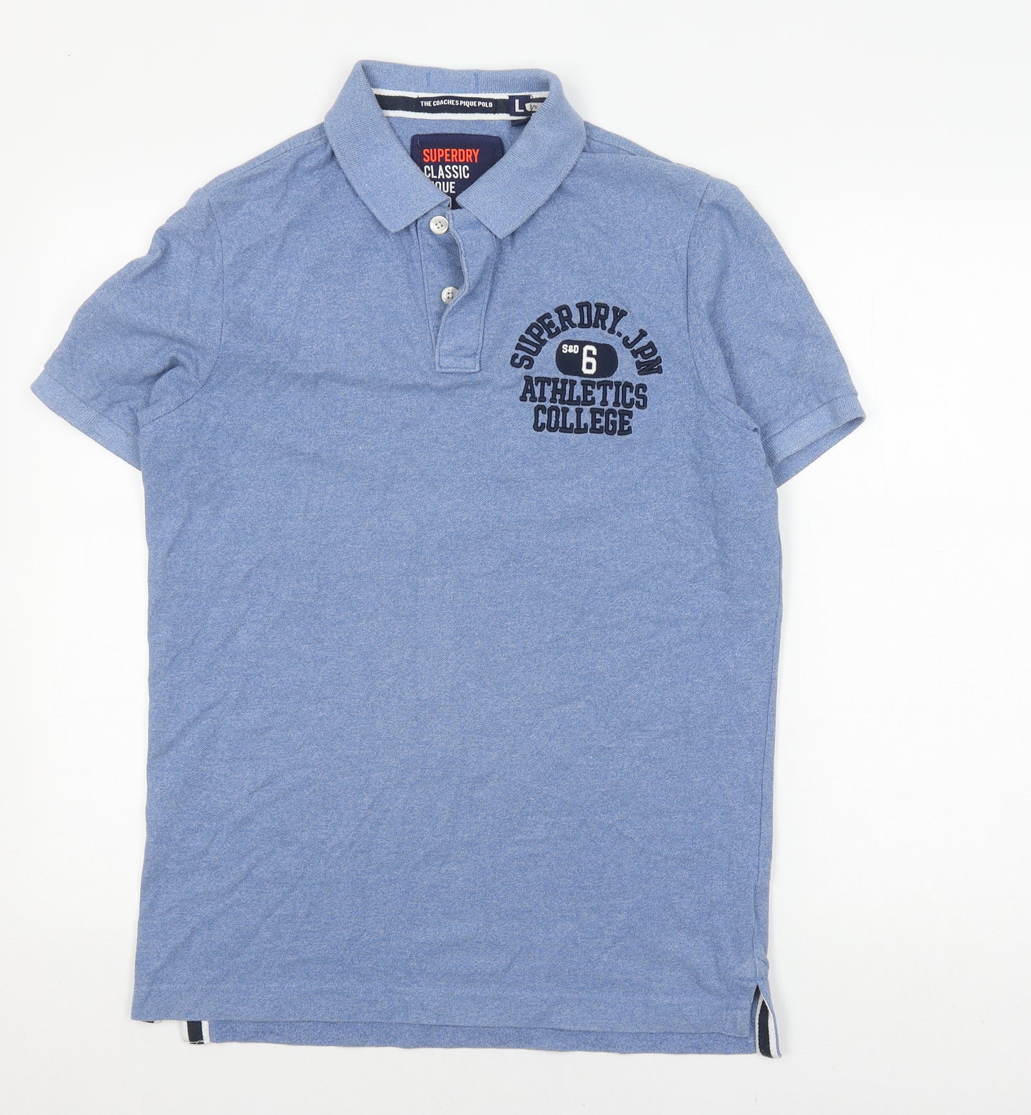 Superdry Men's Blue L Polo Shirt Short Sleeve