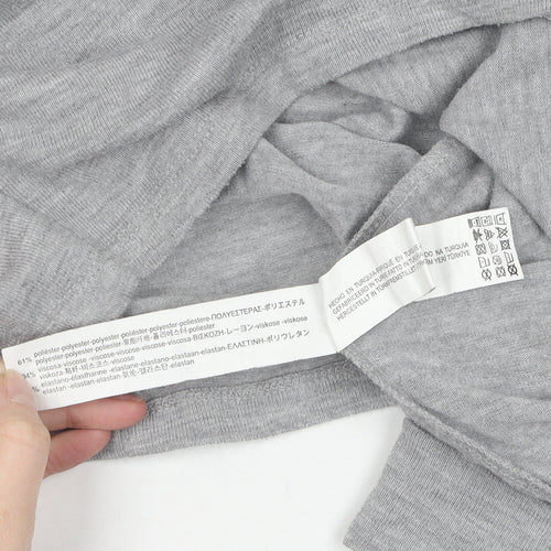 Stradivarius Women's Grey Beaded Crew Neck Pullover - Size 10