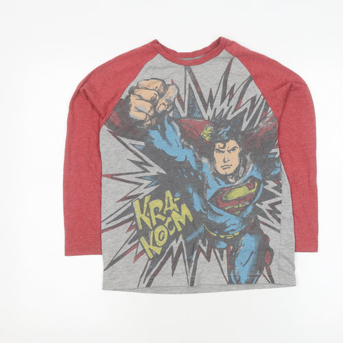 Marks and Spencer Boys Superman Grey T-Shirt 9-10 Years