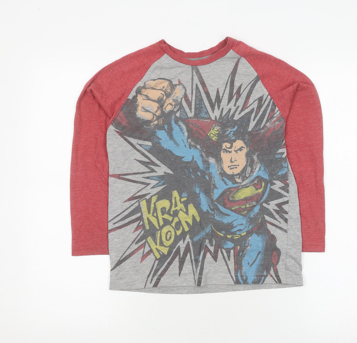 Marks and Spencer Boys Superman Grey T-Shirt 9-10 Years