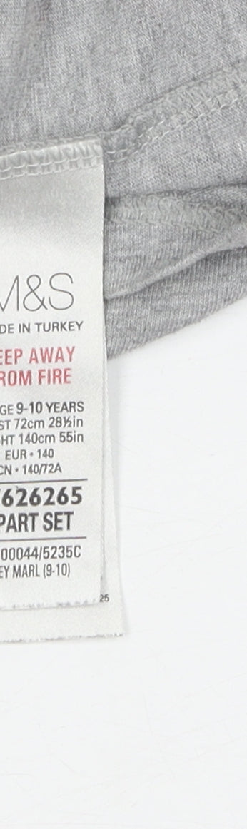 Marks and Spencer Boys Superman Grey T-Shirt 9-10 Years