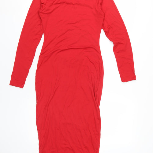 I SAW IT FIRST Red Bodycon Dress, Size 10, Women's Fashion