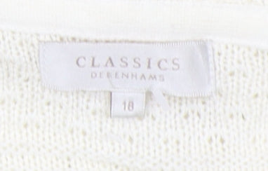 Classics Debenhams Women's Ivory Cardigan Size 18