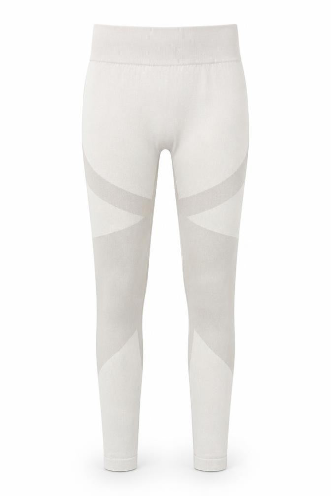 Front view of PRETTYLITTLETHING Women's Beige Leggings - L
