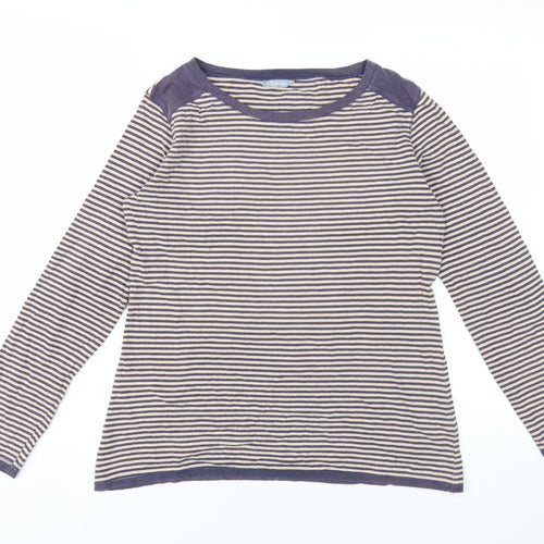 Marks & Spencer Women's Striped Jersey Boat Neck Top