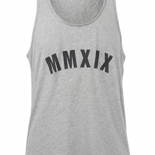 ASOS Men's Grey Sleeveless T-Shirt, Size L, Graphic Print