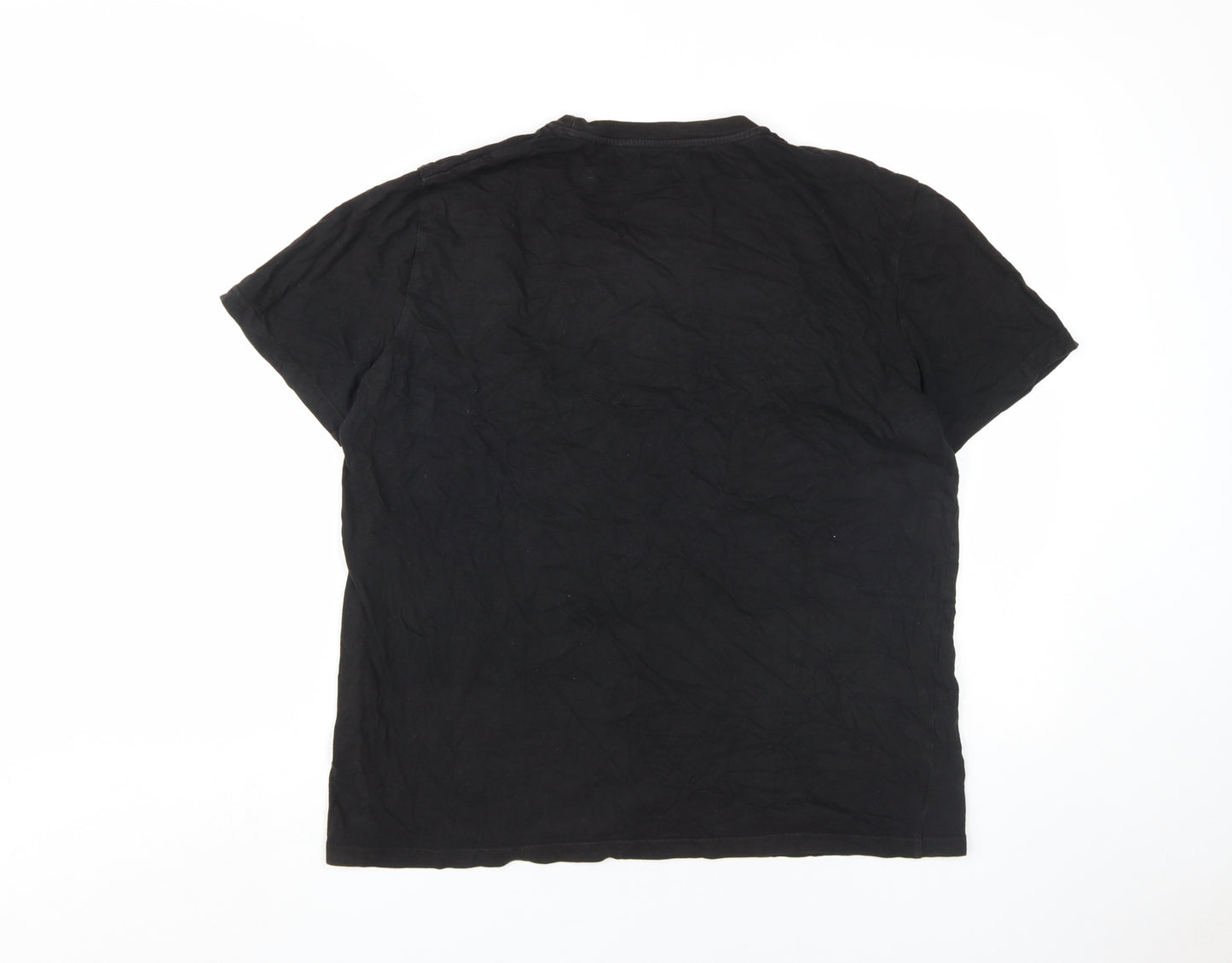 Hospital Records Men's Black Graphic T-Shirt Size L
