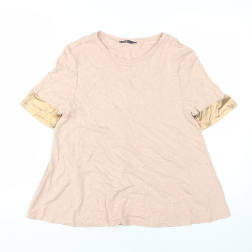 Marks and Spencer Women's Pink T-Shirt Size 8