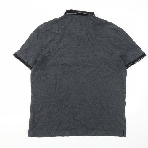 Marks and Spencer Mens Grey XL Regular Fit Polo