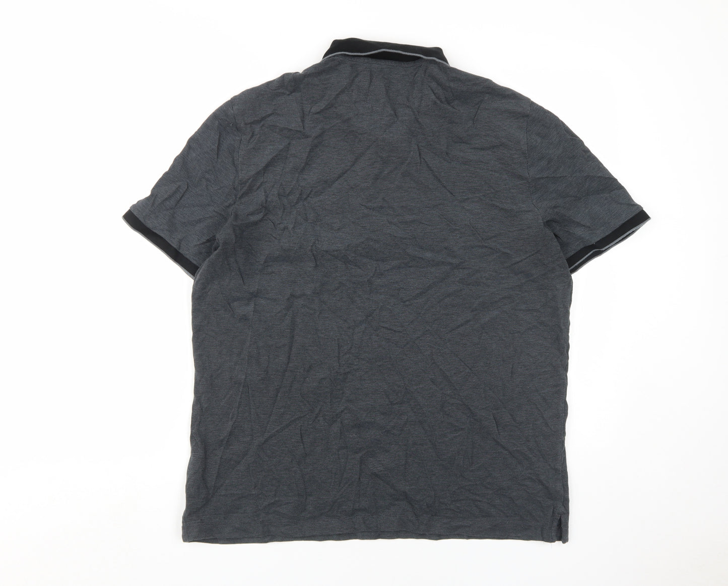 Marks and Spencer Mens Grey XL Regular Fit Polo