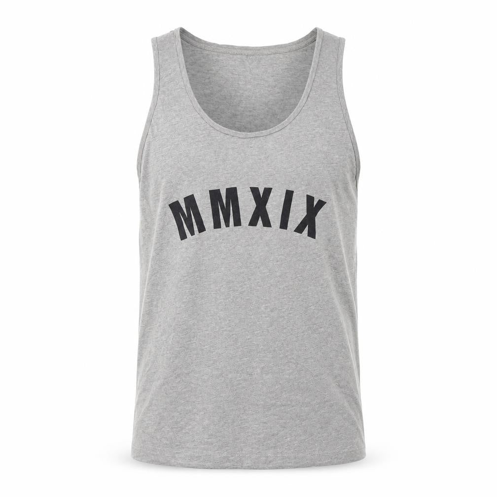 ASOS Grey Men's Sleeveless Logo T-Shirt, Size L