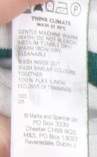 Marks and Spencer Women's Green Striped T-Shirt Size 8