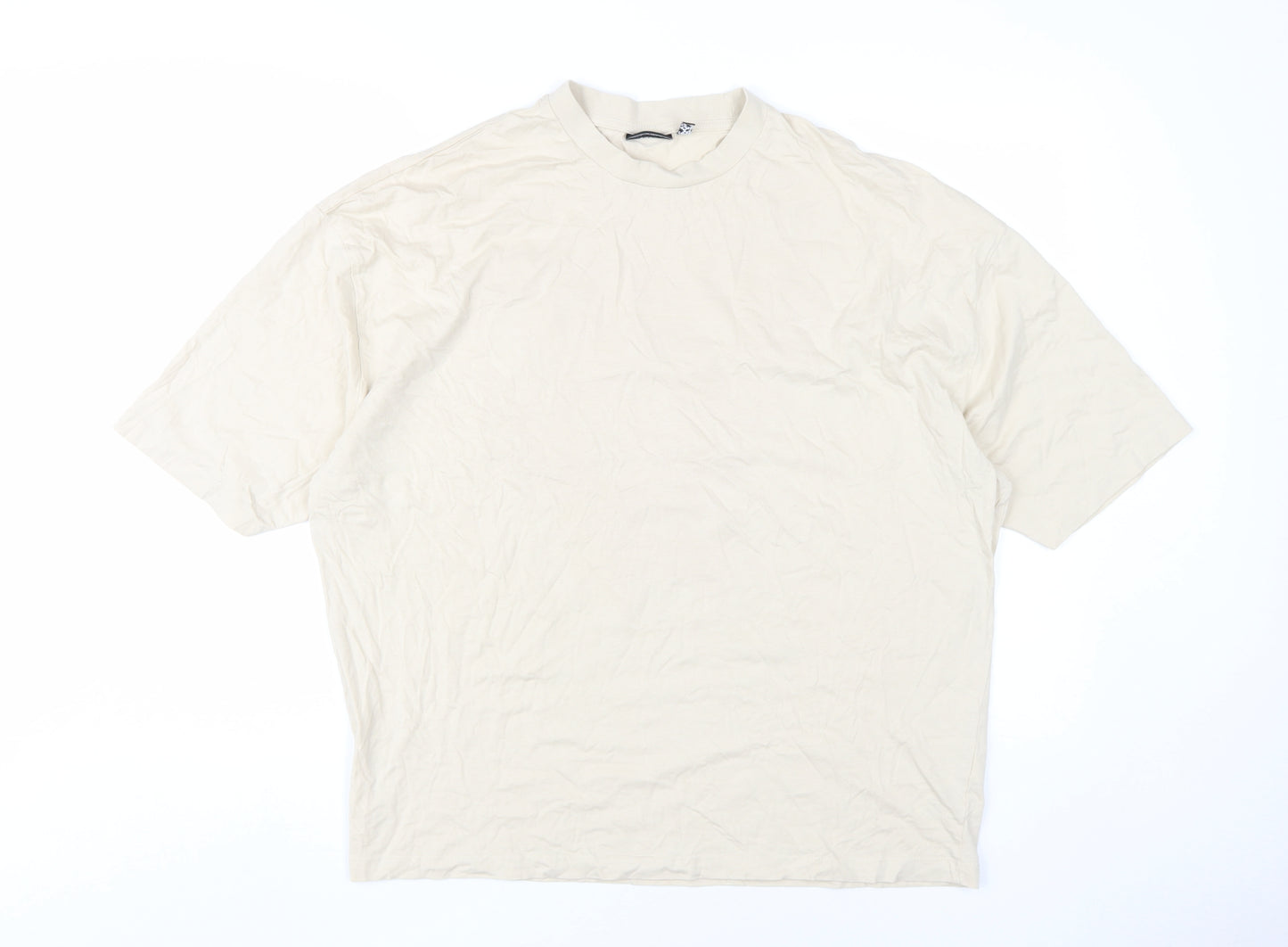 ASOS DESIGN Men's Beige Graphic Print T-Shirt M