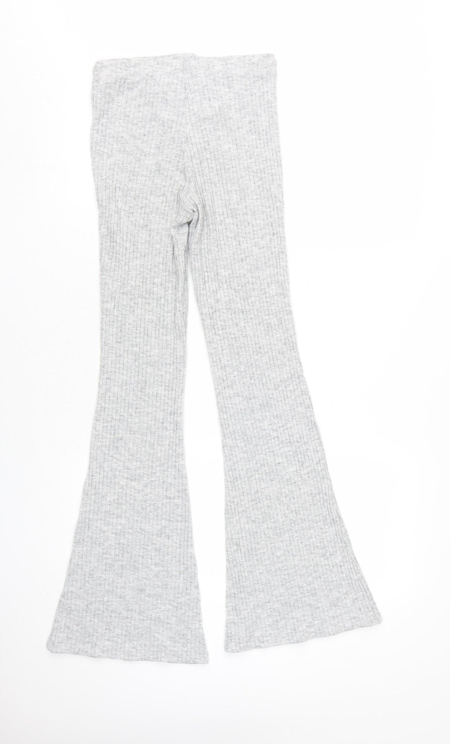 Topshop Women Grey Flared Trousers Size 6
