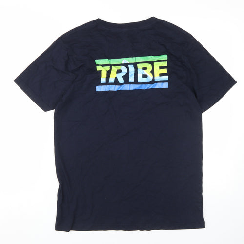 Eco-friendly Men's Blue BE TRIBE T-Shirt Size S