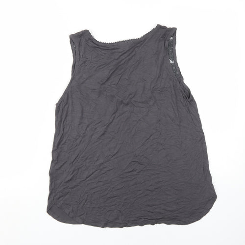 H&M Women's Black Lace Tank Top, Size L, Casual
