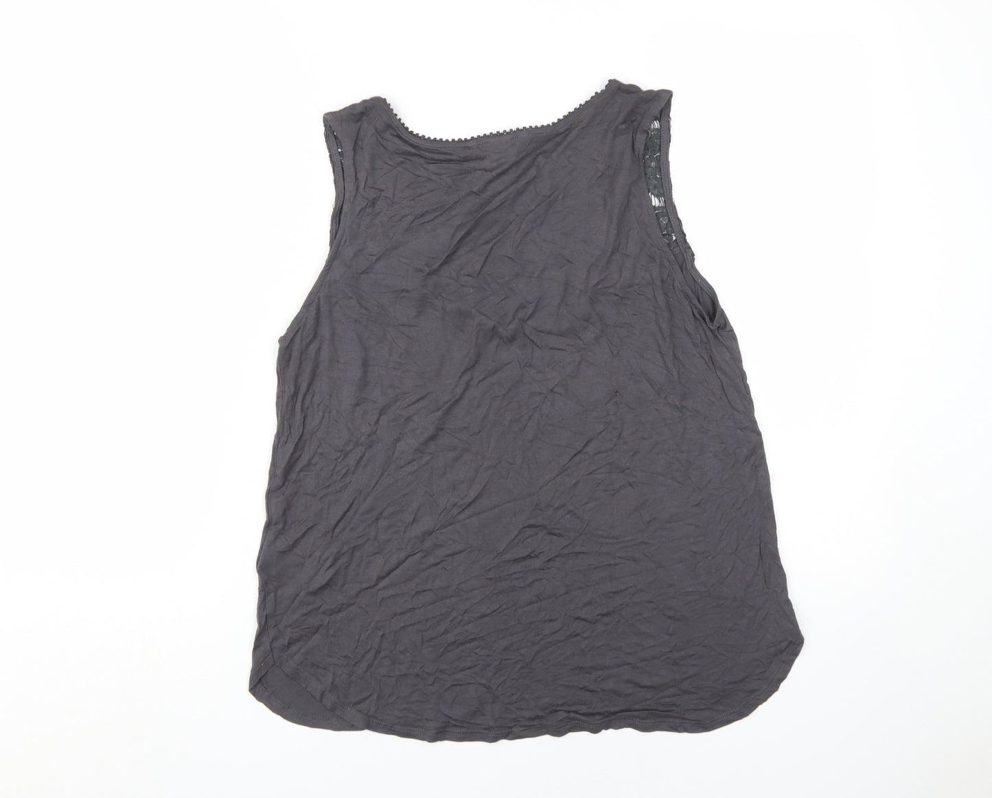 H&M Women's Black Lace Tank Top, Size L, Casual