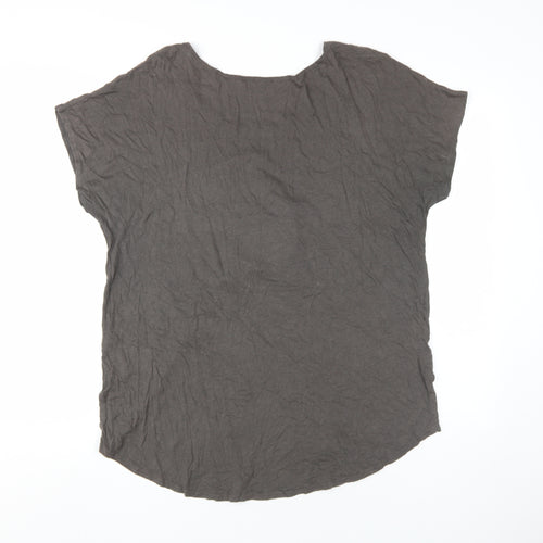 New Look Women's Grey T-Shirt UK 20 Classic Style