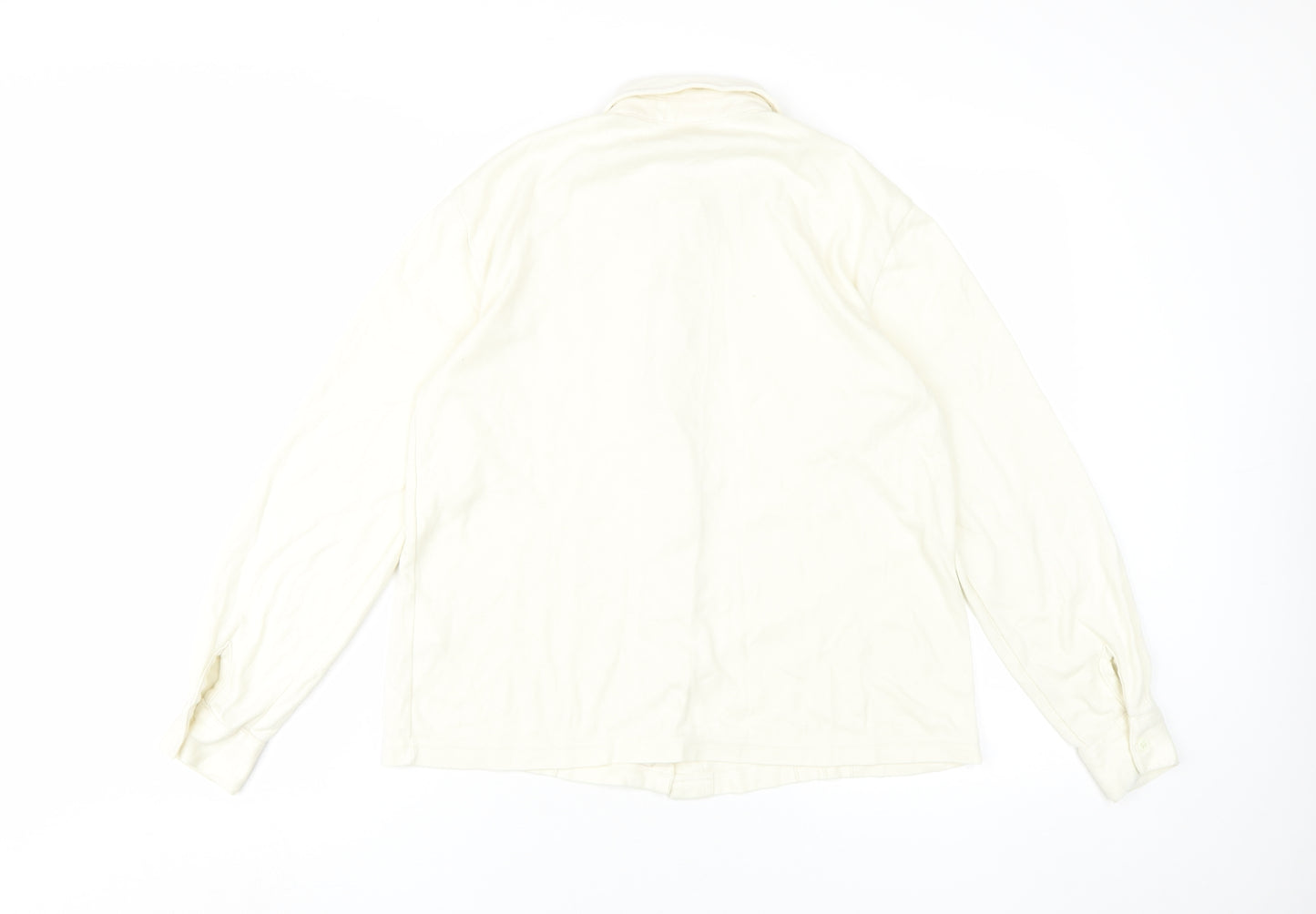 Damart Women's Ivory Button-Up Shirt, Size 12