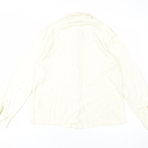 Damart Women’s Ivory Button-Up Shirt Size 12