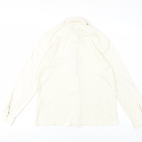 Damart Women's Ivory Button-Up Shirt Size 10